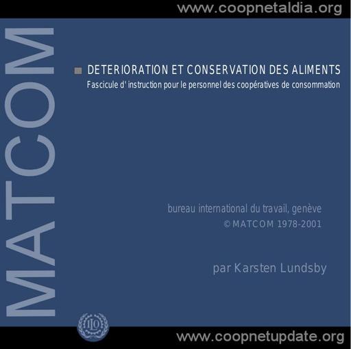 Conservation des aliments   bureau international du travail