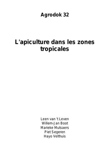 Agrodok   32   L apiculture dans les zones tropicales