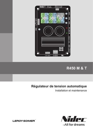 Regulateur nidec Leroy Somer   R450 M & T