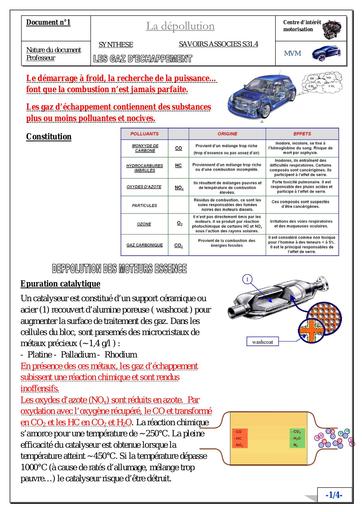 Cours moteur   depollution