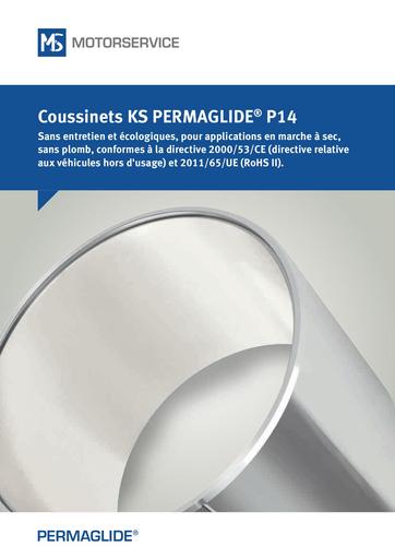 Coussinets KS PERMAGLIDE P14 422039