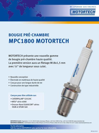 MOTORTECH SalesFlyer MPC1800 PreChamber SparkPlug FR 2013 06