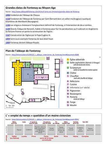 Dossier l abbaye de fontenay