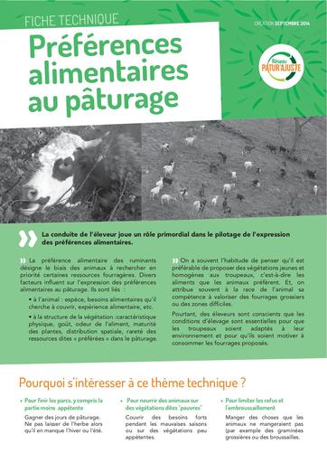FichePaturAjuste 1 preferences Alimentaires
