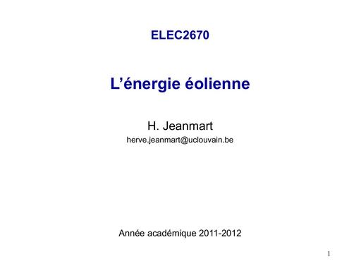 Energie eolienne 2