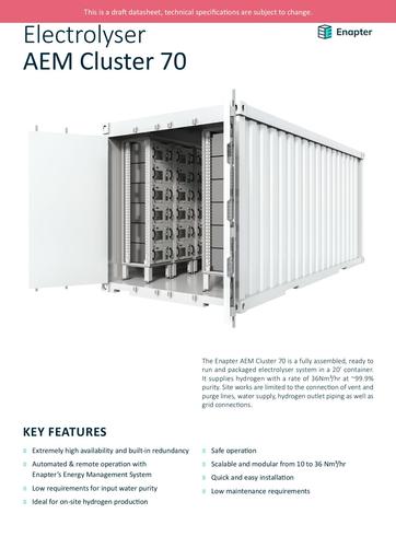 Enapter Datasheet AEM Cluster 70 EN (1)
