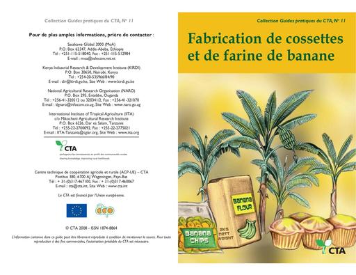 Guide pratique CTA 11   fabrication de cossettes et farine de banane