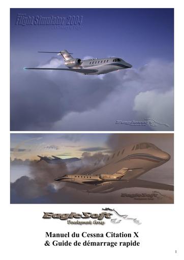 MSFS Manuel du cessna Citation X en Français