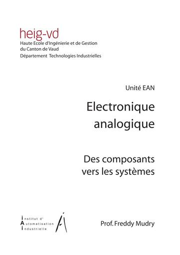 Ean electronique analogique complet 2011 02