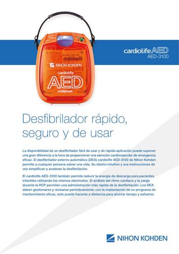 DatasheetCcardiolifeAED 3100 Spanish