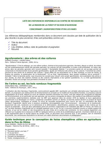 Agroforesterie des arbres et des culture