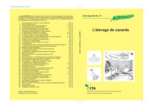 Agrodok   33   L elevage de canard