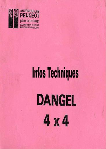 Info dangel 4x4 peugeot 504 505