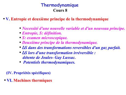 Cours thermodynamique 8