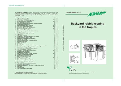 Agrodok 20   rabbit keeping in tropics