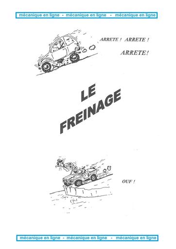 Freinage auto cours