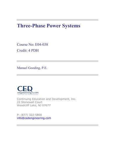 Three Phase Power Systems R1