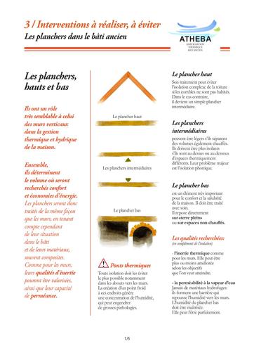 ATHEBA planchers dans le bati ancien