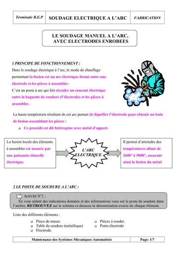 Soudage Electrique Arc PROF
