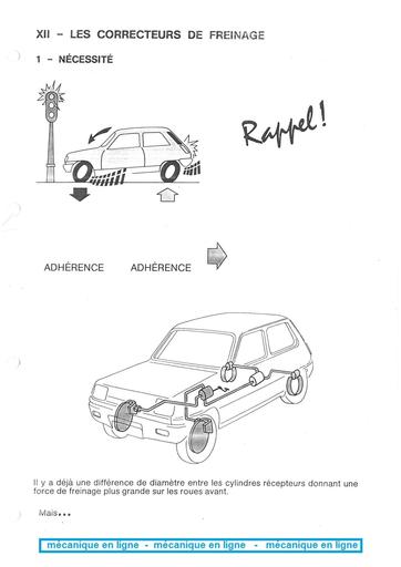 Correcteur freinage
