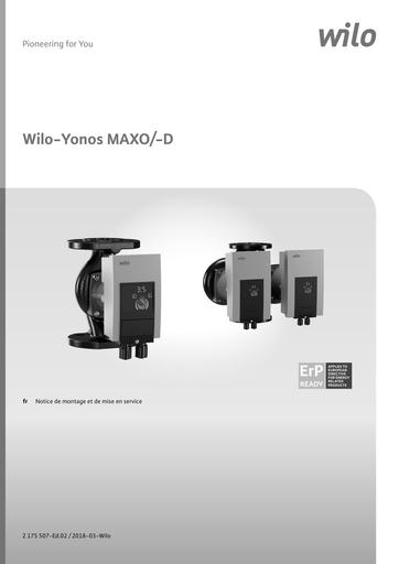 Wilo Yonos MAXO D notice