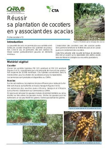 CNRA cocotier acacia