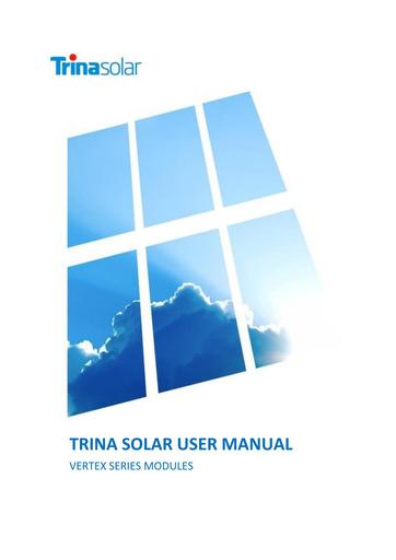 Trina Solar Vertex Series User Manual EN 0