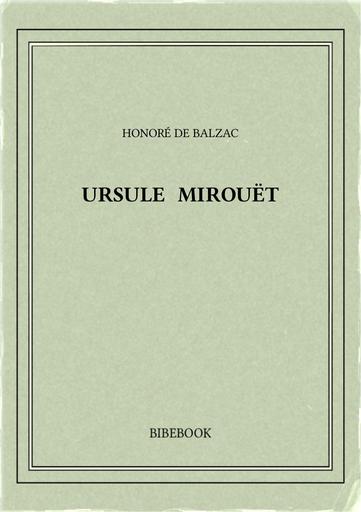 Balzac honore de   ursule mirouet