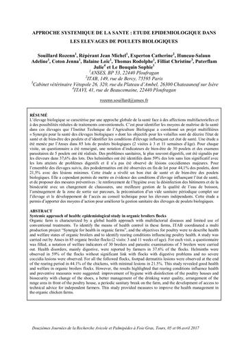 Jra2017  sante poulet biologiques