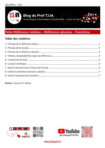 2 Fonctions References 7 6