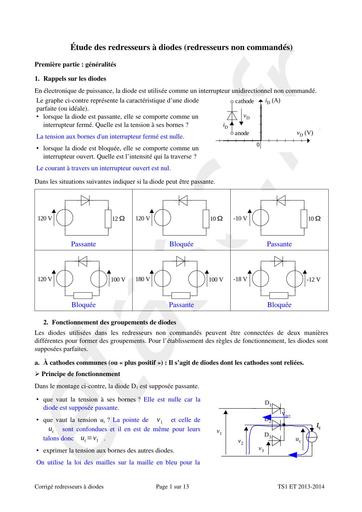 Etude des redresseurs a diodes fcvgd