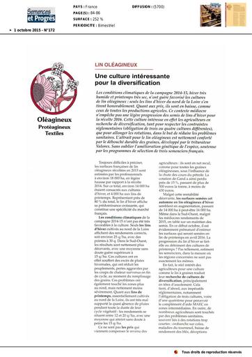 Semences et progres 01 10 2015 2