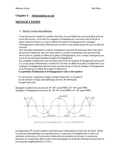 Moteur diesel   Chapitre 4 alimentation en air