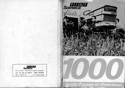 Someca 1000 guide usage entretien