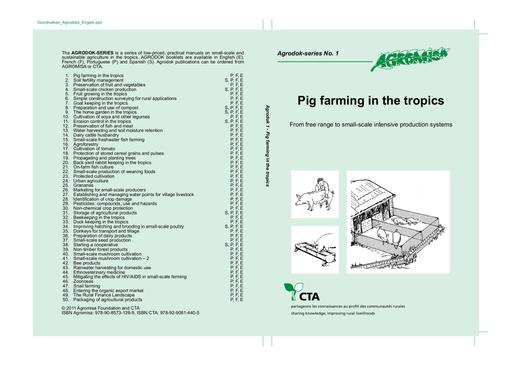Agrodok 1 pig farming in tropics
