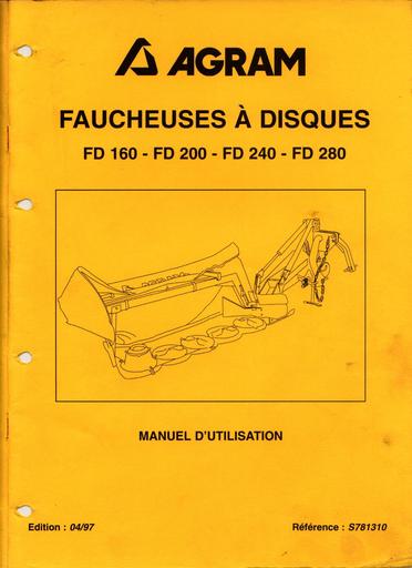 Faucheuse agram fd160 manuel