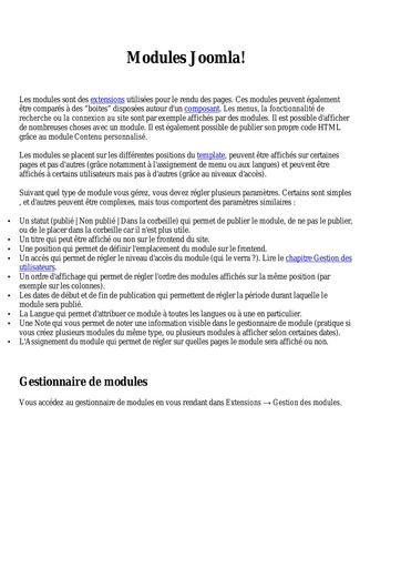 Joomla 3 (07)   Modules Joomla