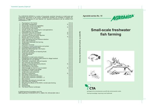 Agrodok 15 freshwater fish farming
