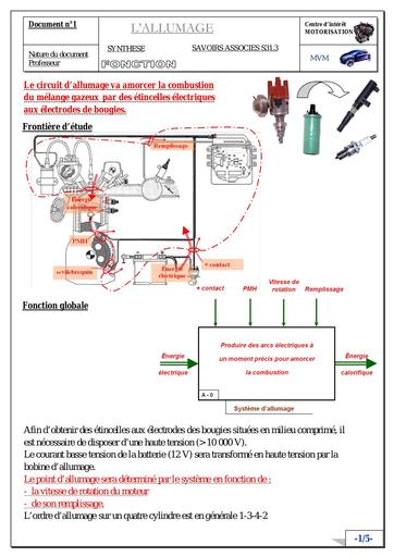 Cours moteur   allumage