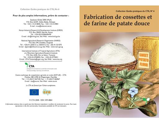 Guide pratique CTA 6   Fabrication de cossettes et de farine de patate douce