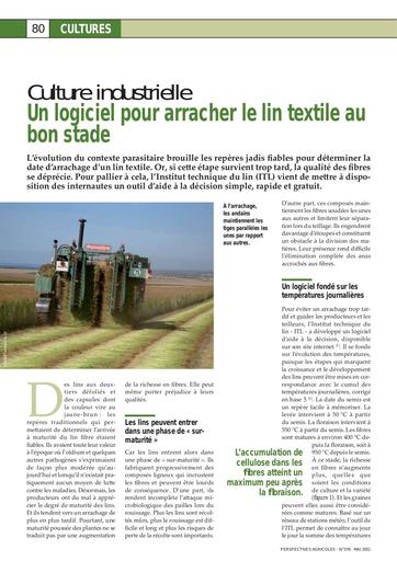 Logiciel lin fibre