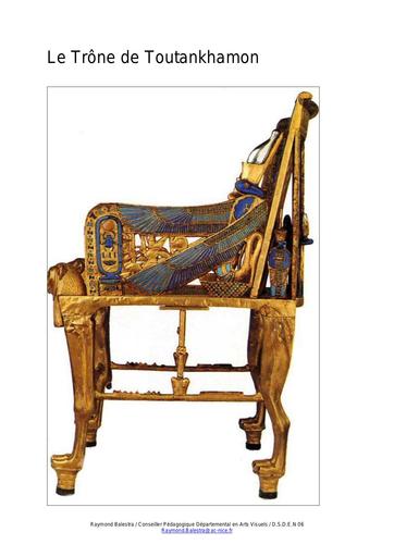 Le Trone de Toutankhamon