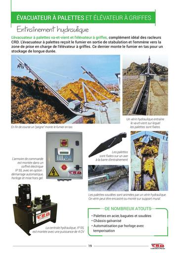 EVACUATEUR A PALETTES ET A GRIFFES CRD