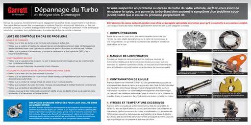 Garret turbo depannage