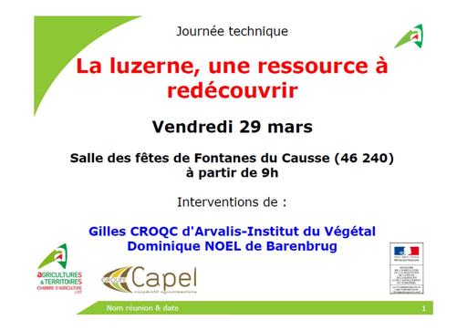 Arvalis optimiser ITK luzerne