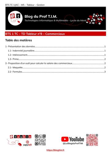 Td08 Tableur Commerciaux
