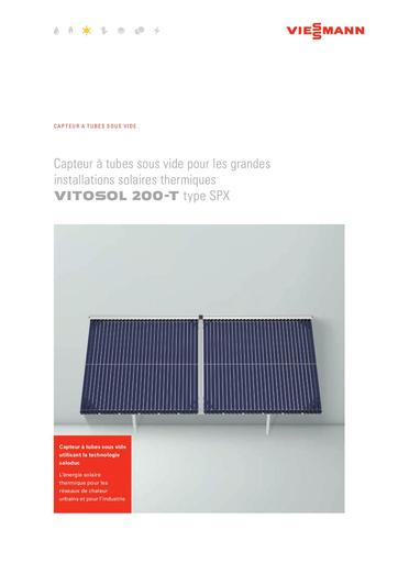 Viessmann Vitosol 200 capteurs sous vide