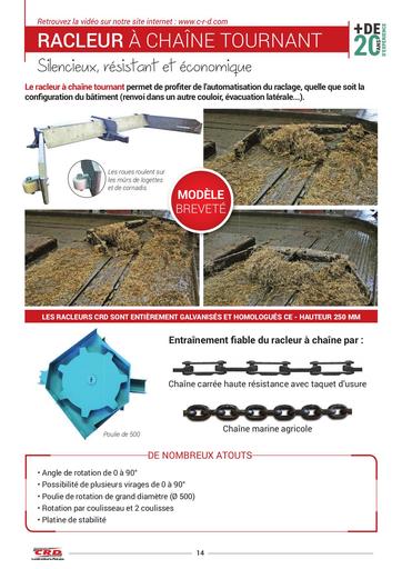 RACLEUR A CHAINE TOURNANT CRD