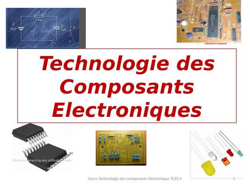Cours de technologie composants electroniques