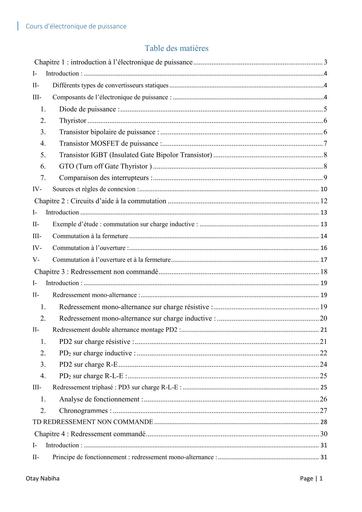 Electronique de puissance cours N°1